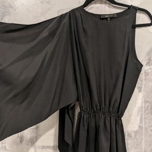 BCBGMAXAZRIA XXS Black One Shouldered Blouse